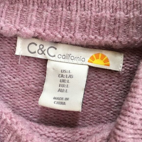 C & C CALIFORNIA COLOR BLOCK SWEATER IN WOOL BLEND - Picture 4 of 5